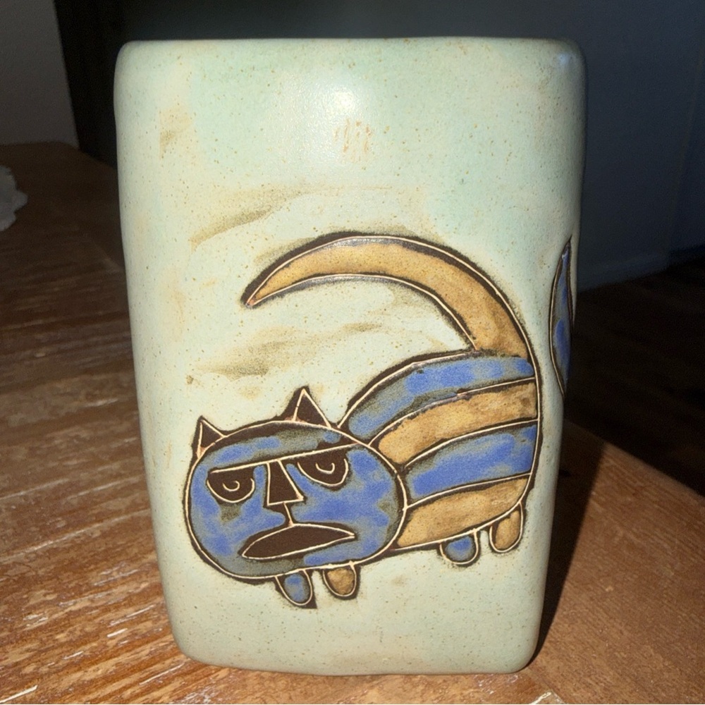 Mara Design by Mara Mexican Stoneware Cats Coffee/Tea Mug 12oz